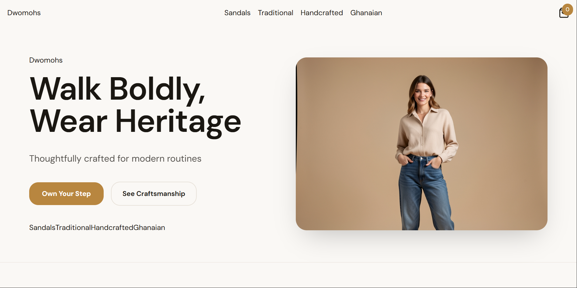 Dwomohs storefront preview